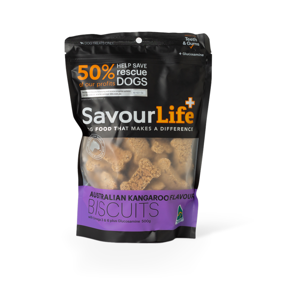 SavourLife Dog Treats Biscuits Australian Kangaroo Flavour 500g