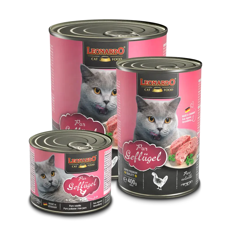 Leonardo® Cat Wet Food Quality Selection - Pure Poultry