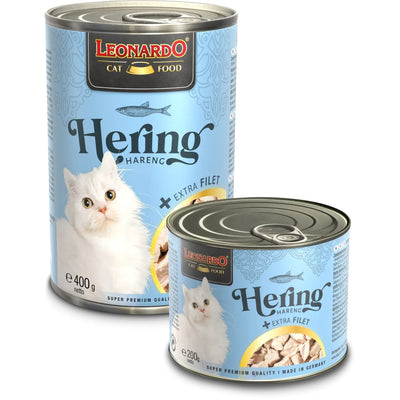 Leonardo® Cat Wet Food Extra Fillet - Herring + extra fillet