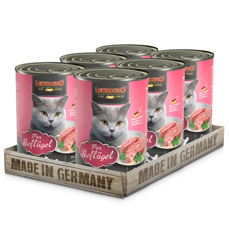 Leonardo® Cat Wet Food Quality Selection - Pure Poultry