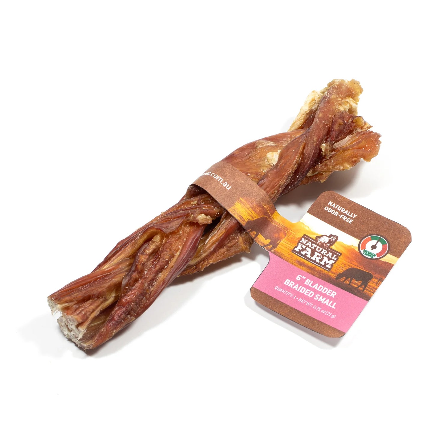 Natural Farm Dog Treat Braided Bladder 15cm 1pc
