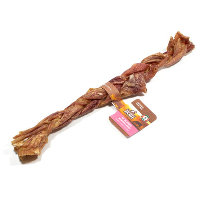 Natural Farm Dog Treat 12" Large Braided Bladder 30cm 1pc