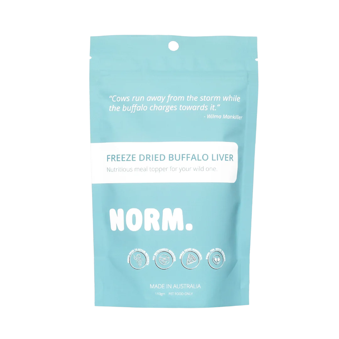 Norm Freeze Dried BUFFALO LIVER MEAL TOPPER