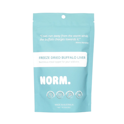 Norm Freeze Dried BUFFALO LIVER MEAL TOPPER