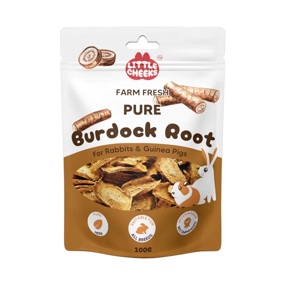 Little Cheeks Farm Fresh Pure Burdock Root 100g For Rabbits & Guinea pigs