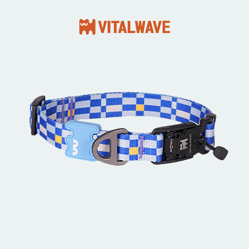 VITALWAVE Pollocksaic Magnetic Snap Dog Collar
