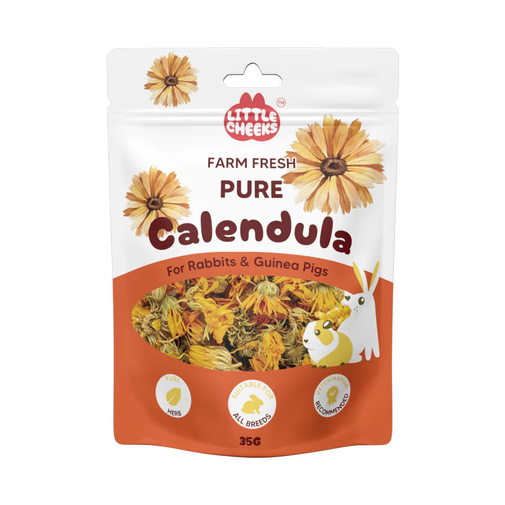 Little Cheeks Farm Fresh Pure Calendula 35g For Rabbits & Guinea pigs