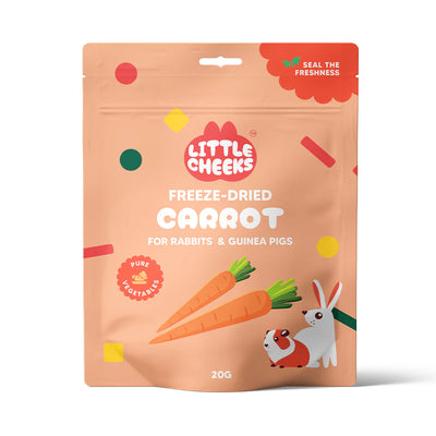 Little Cheeks Freeze Dried Carrot for Small Animals 20g