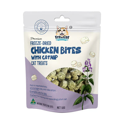 Freecat - Freeze Dried Chicken Bites with Catnip 50g