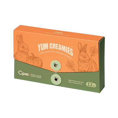 Opet Yum Creamies Churu Cat Treats - Rabbit & Pumpkin 15g x 12