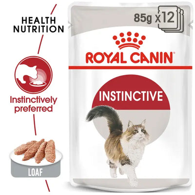 ROYAL CANIN Instinctive Loaf Adult Wet Cat Food 85g x 12