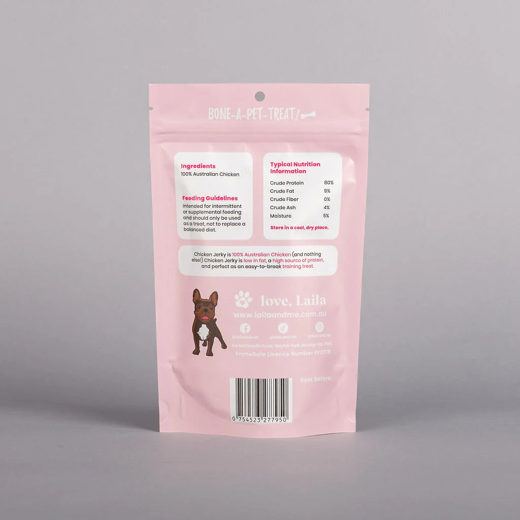 Laila and Me Dog Treat Chicken Jerky 75g