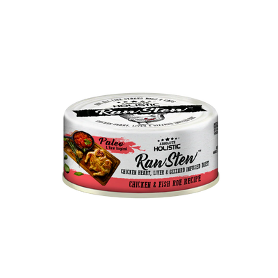 Absolute Holistic Wet Cat & Dog Food Raw Stew | Chicken & Fish Roe