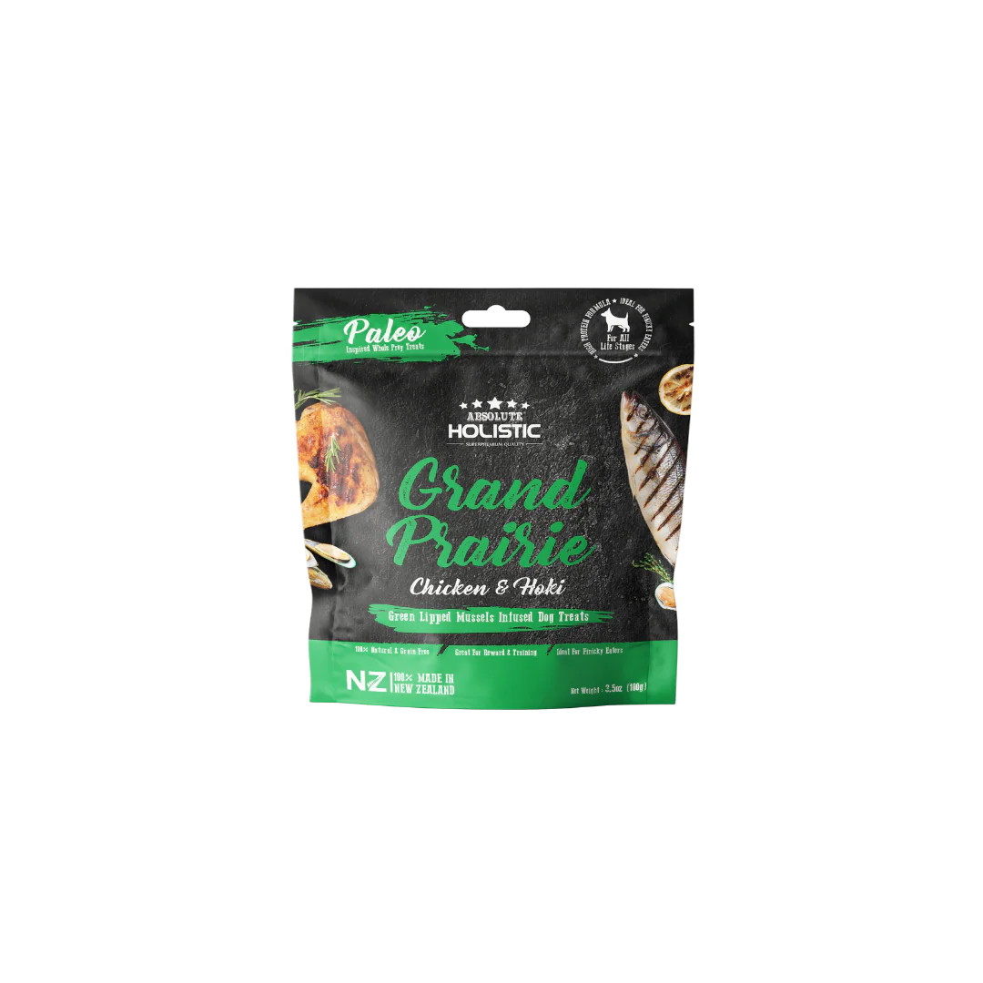 Absolute Holistic Air Dried Dog Treats | Chicken & Hoki 200g