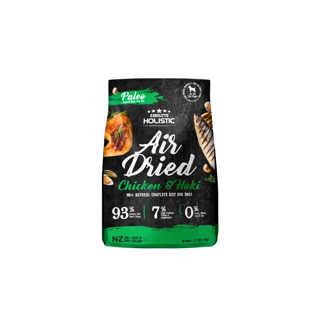 Absolute Holistic Air Dried Dog Food | Chicken and Hoki 1Kg