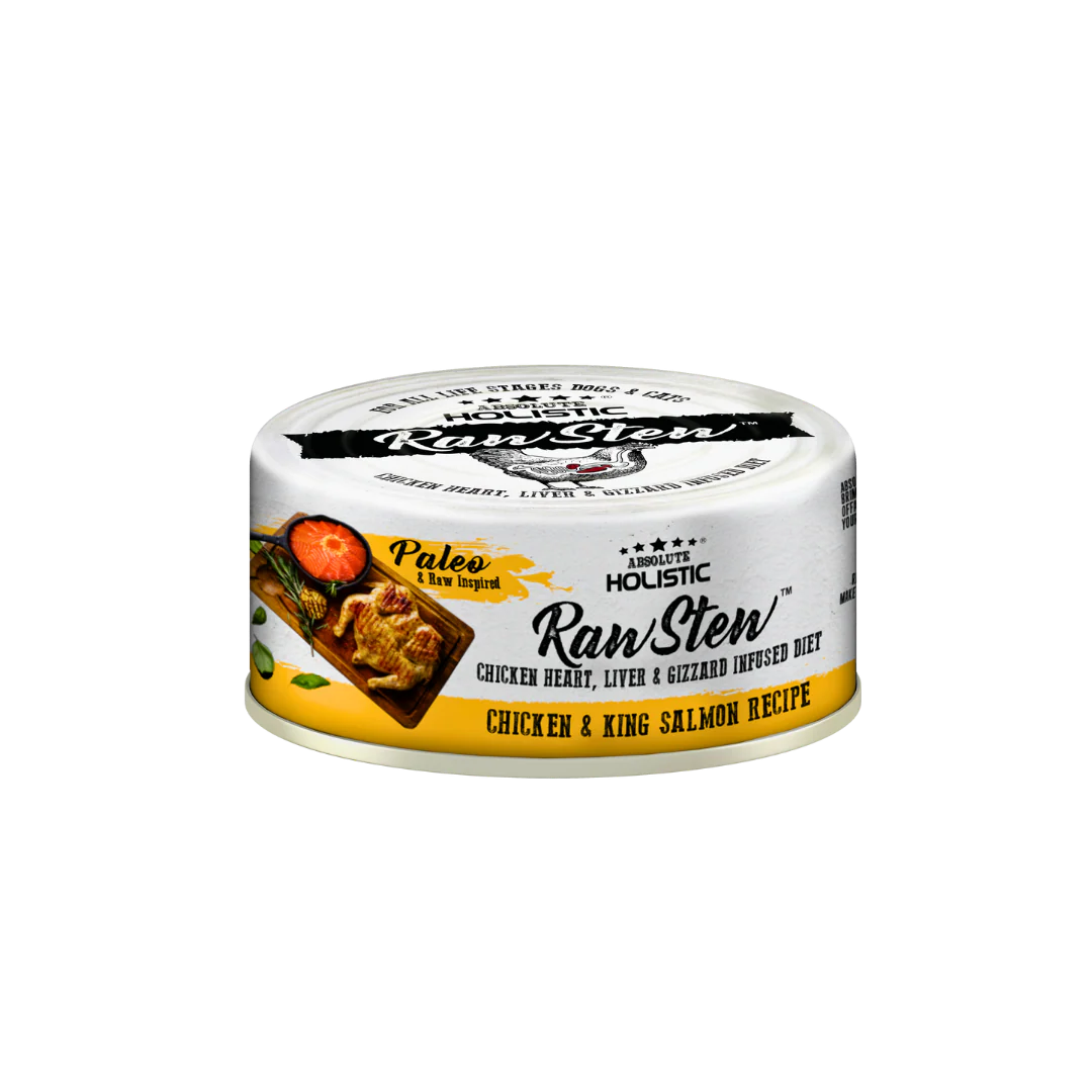 Absolute Holistic Wet Cat & Dog Food Raw Stew | Chicken & Salmon