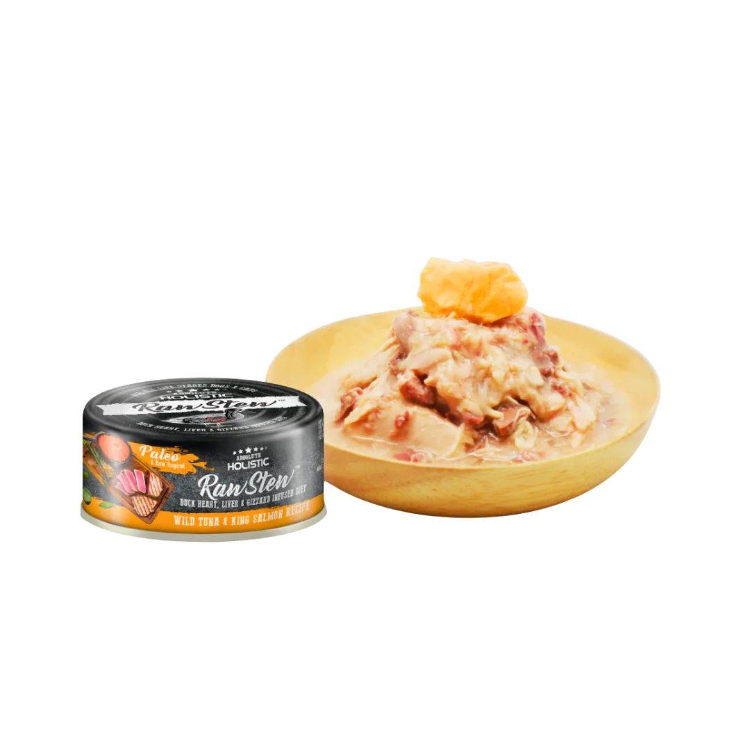 Absolute Holistic Wet Cat & Dog Food Raw Stew | Tuna & Salmon