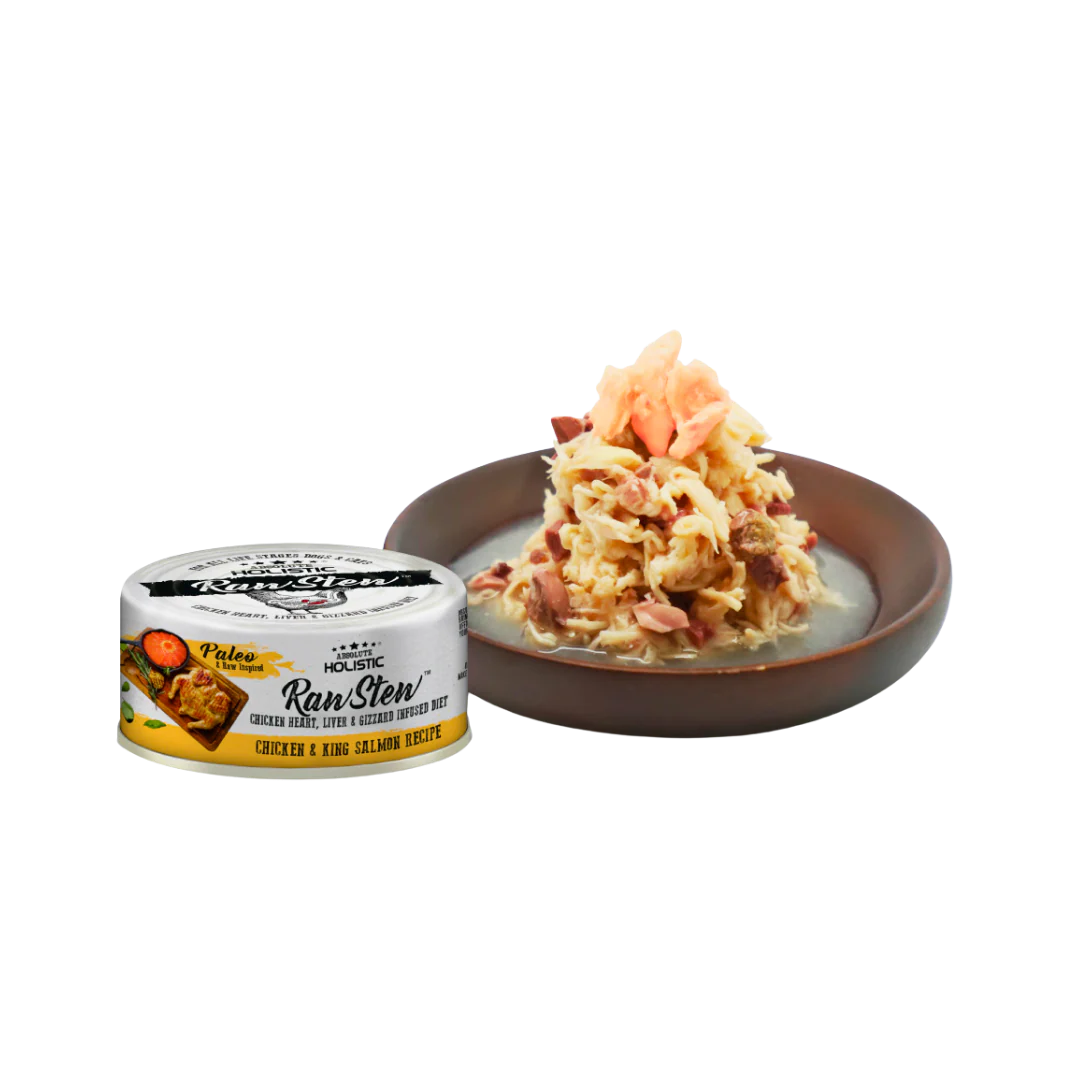 Absolute Holistic Wet Cat & Dog Food Raw Stew | Chicken & Salmon