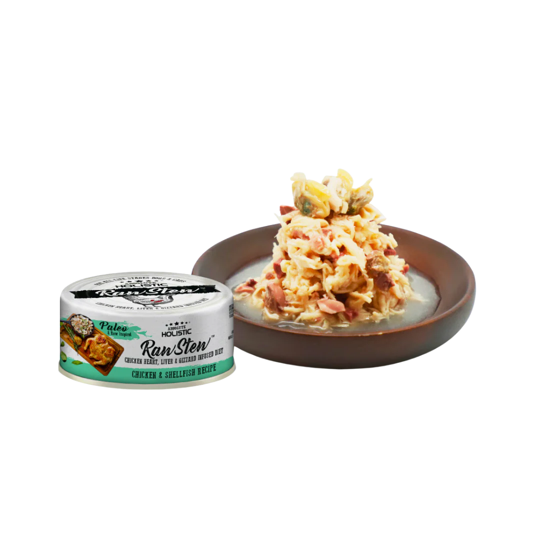 Absolute Holistic Wet Cat & Dog Food Raw Stew | Chicken & Shellfish