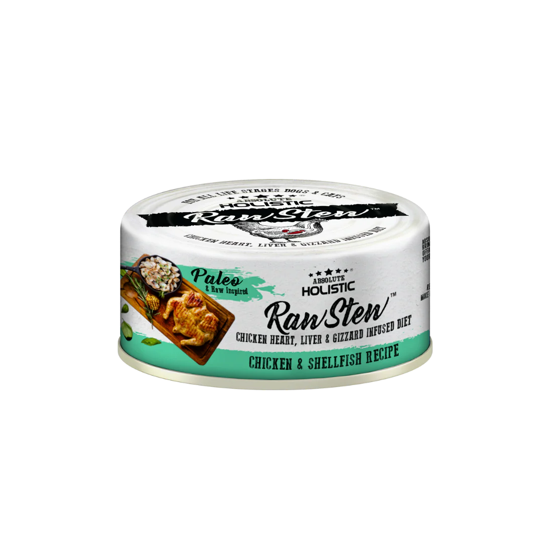 Absolute Holistic Wet Cat & Dog Food Raw Stew | Chicken & Shellfish