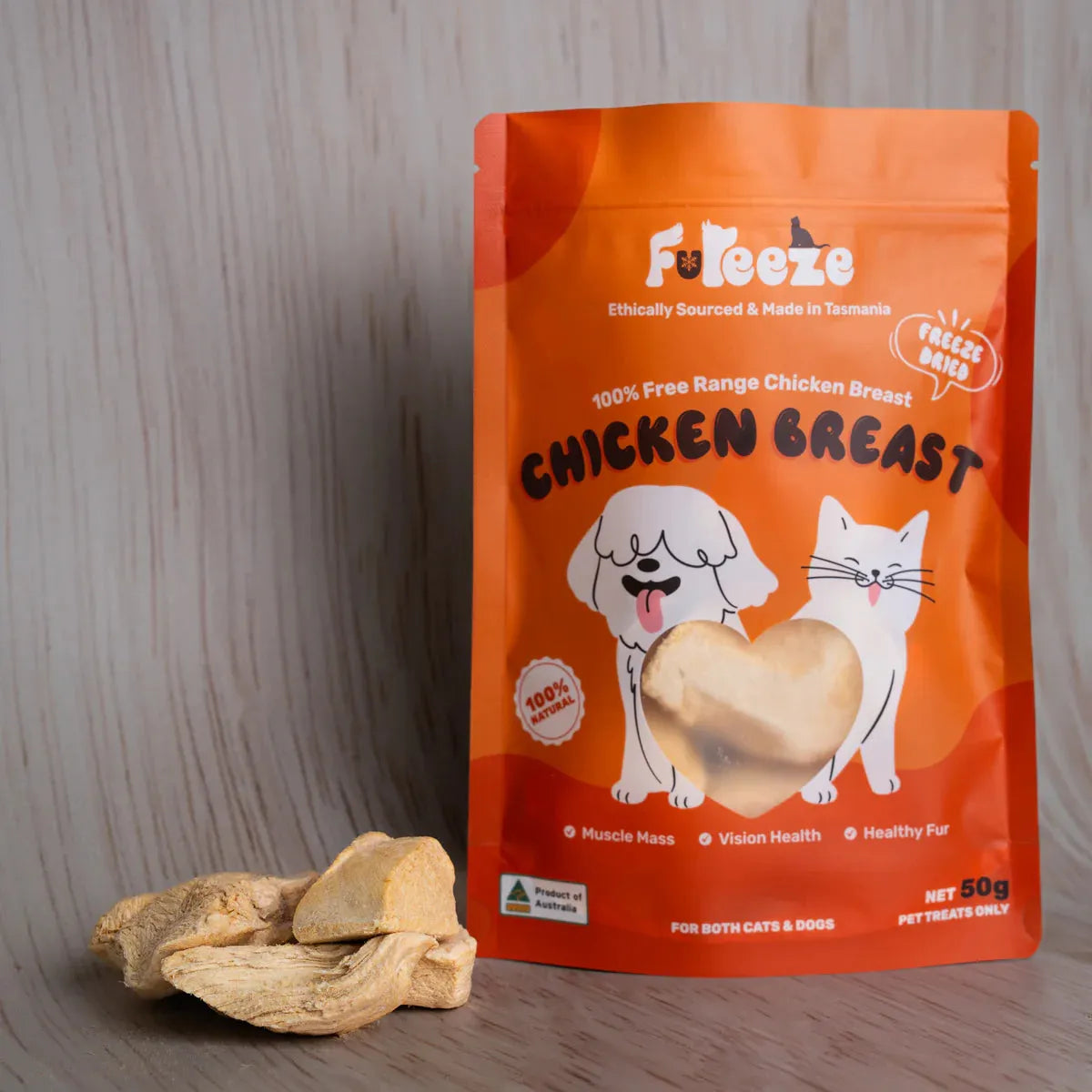 Fureeze Freeze Dried Free Range Chicken Breast 50g