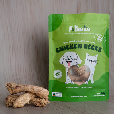 Fureeze Freeze Dried Free Range Chicken Necks 50g