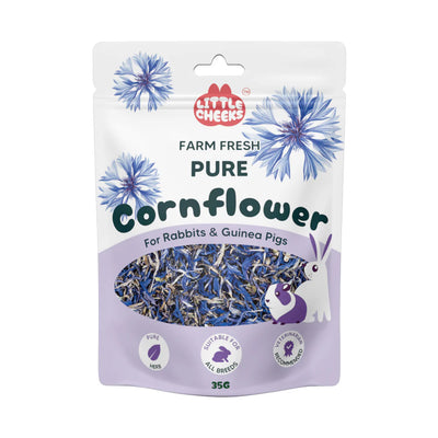 Little Cheeks Farm Fresh Pure Cornflower 35g For Rabbits & Guinea pigs