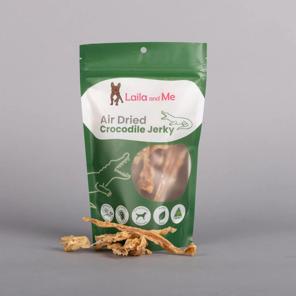 Laila and Me Dog Treat Crocodile Jerky 70g