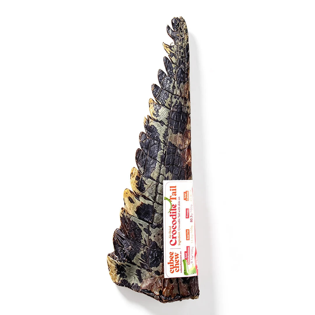 Cubee Chew Dog Treats Air-Dried Crocodile Tail 1pc