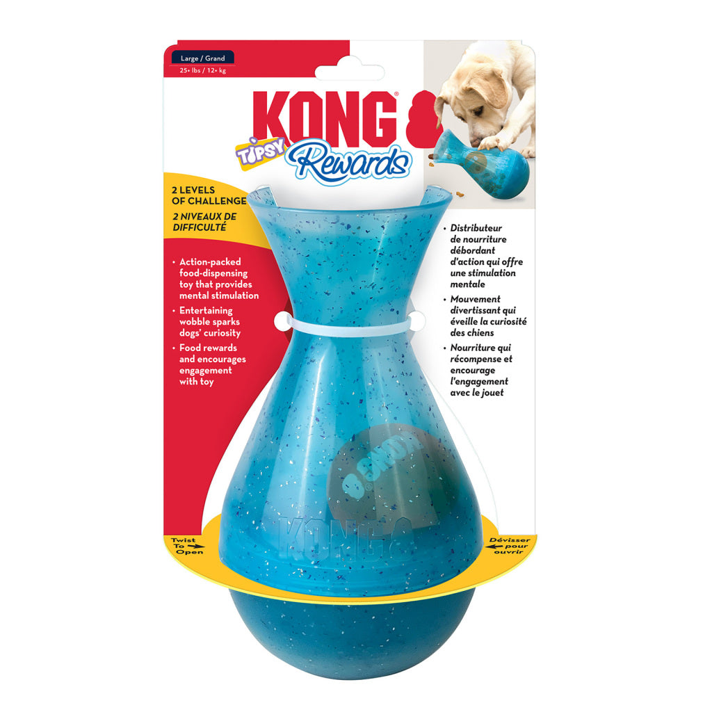KONG Treat Dispensing Dog Toy Rewards Tipsy Large