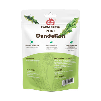 Little Cheeks Farm Fresh Pure Dandelion Leaf 50g For Rabbits & Guinea pigs