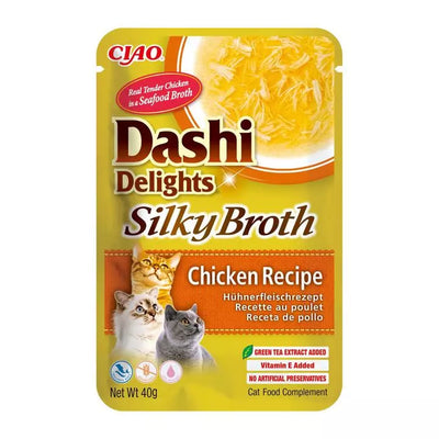 INABA Cat Dashi Delights Silky Broth Chicken Recipe 40g