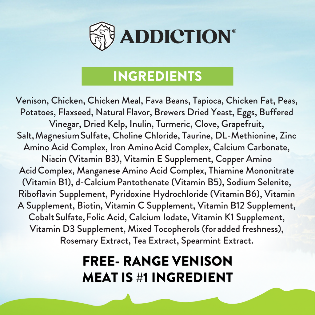 Addiction Cat Dry Food Viva La Venison 1.8kg