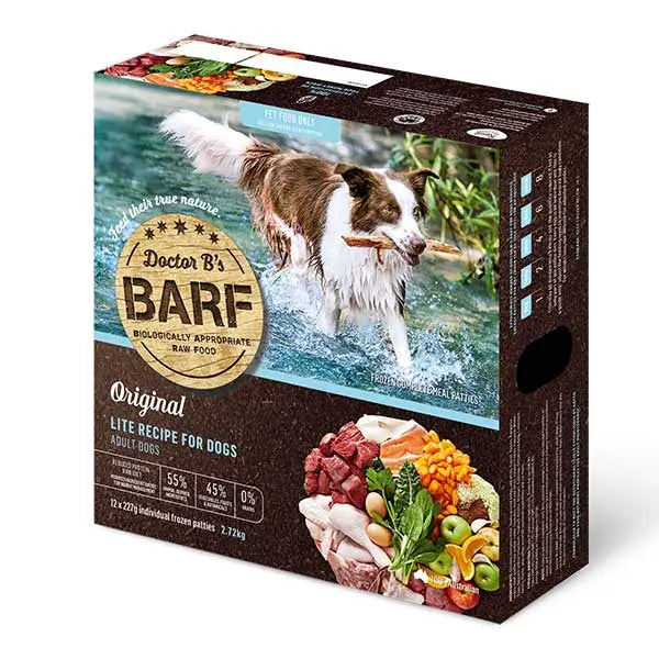 Doctor B's BARF Frozen Raw Dog Food Lite Recipe 227G x 12