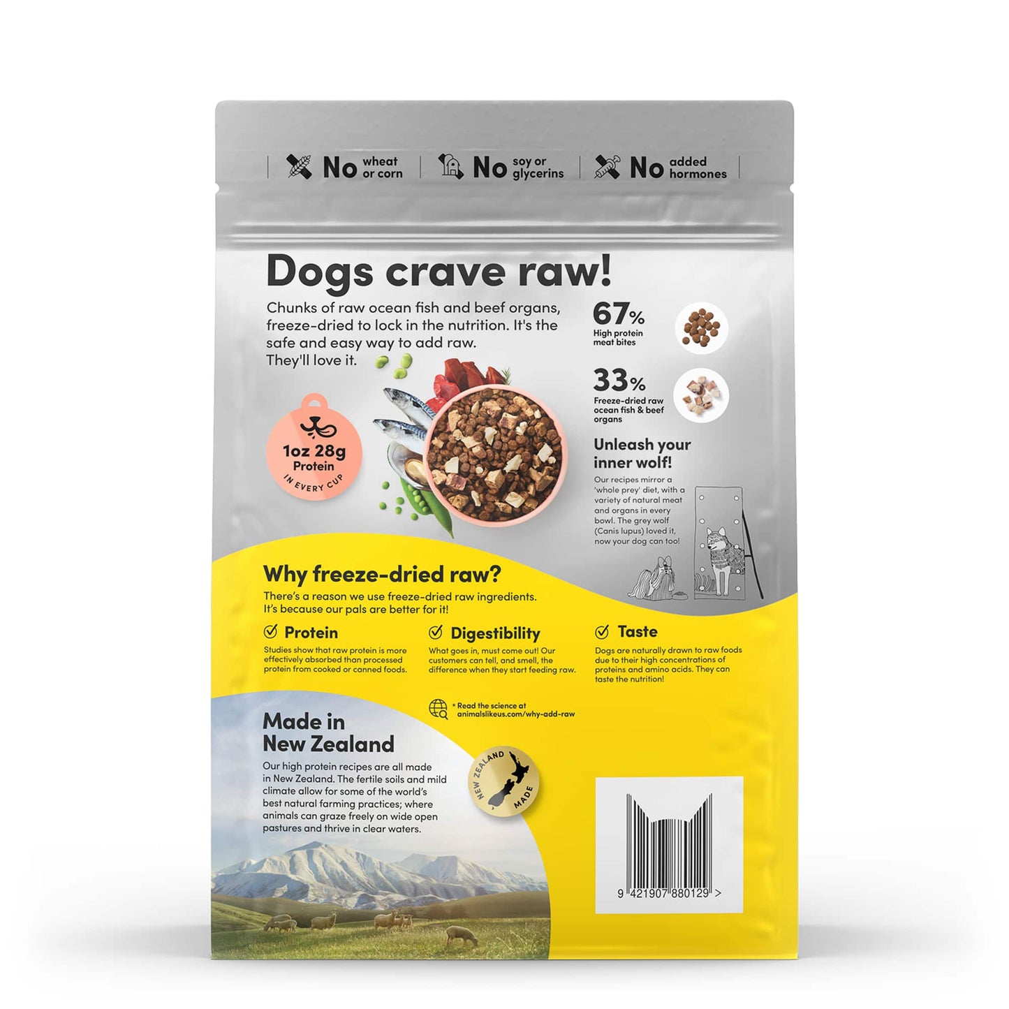 Animals Like Us - Raw Mix 33 with Ocean Fish Dog Food