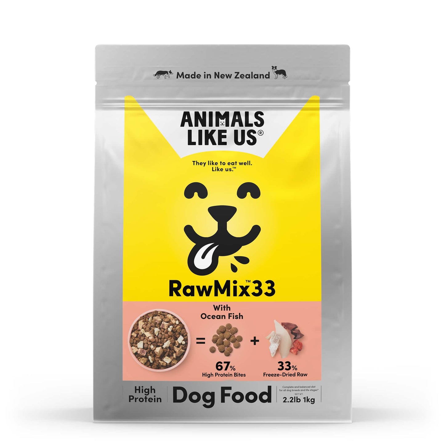 Animals Like Us - Raw Mix 33 with Ocean Fish Dog Food