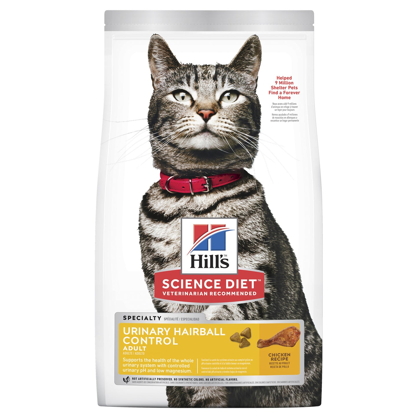 Hill's Science Diet Adult Cat Food Urinary Hairball Control
