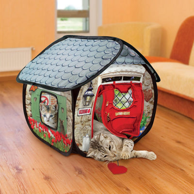 KONG Play Spaces Bungalow Collapsible Hideaway House Toy For Cats