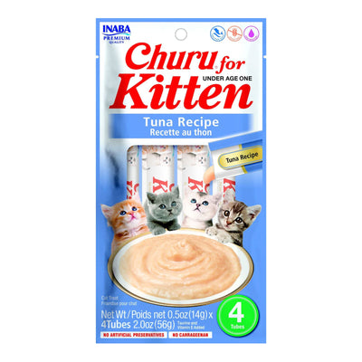 INABA Cat Churu Tuna Recipe Kitten Cat Treats 56G