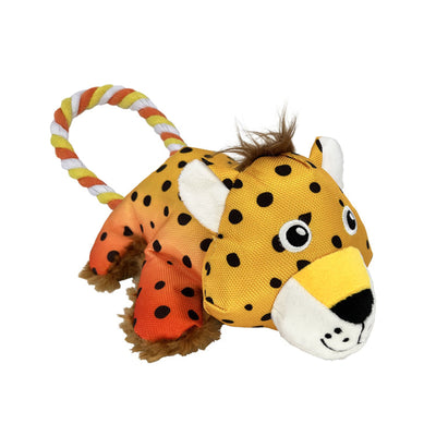 KONG Dog Toy Cozie Tuggz Cheetah