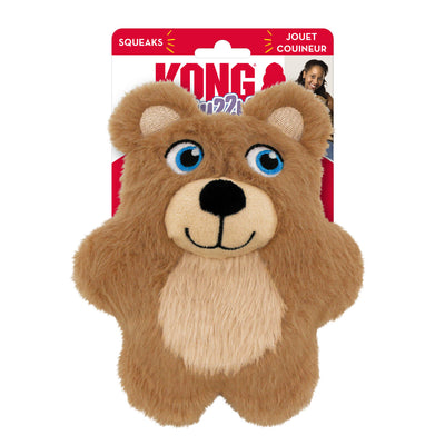 KONG Plush Dog Toy Snuzzles Kiddos Teddy Bear Small