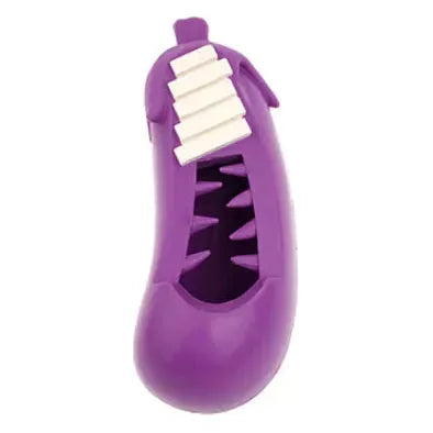 PETOPIA Ultra Tough Dog Toy Stuffed Eggplant