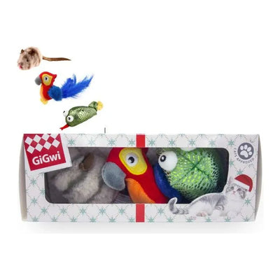 GIGWI Cat Toy - Christmas Toy Box Set