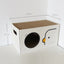 PURROOM Cat House - Rectangle Double Scratching Boards