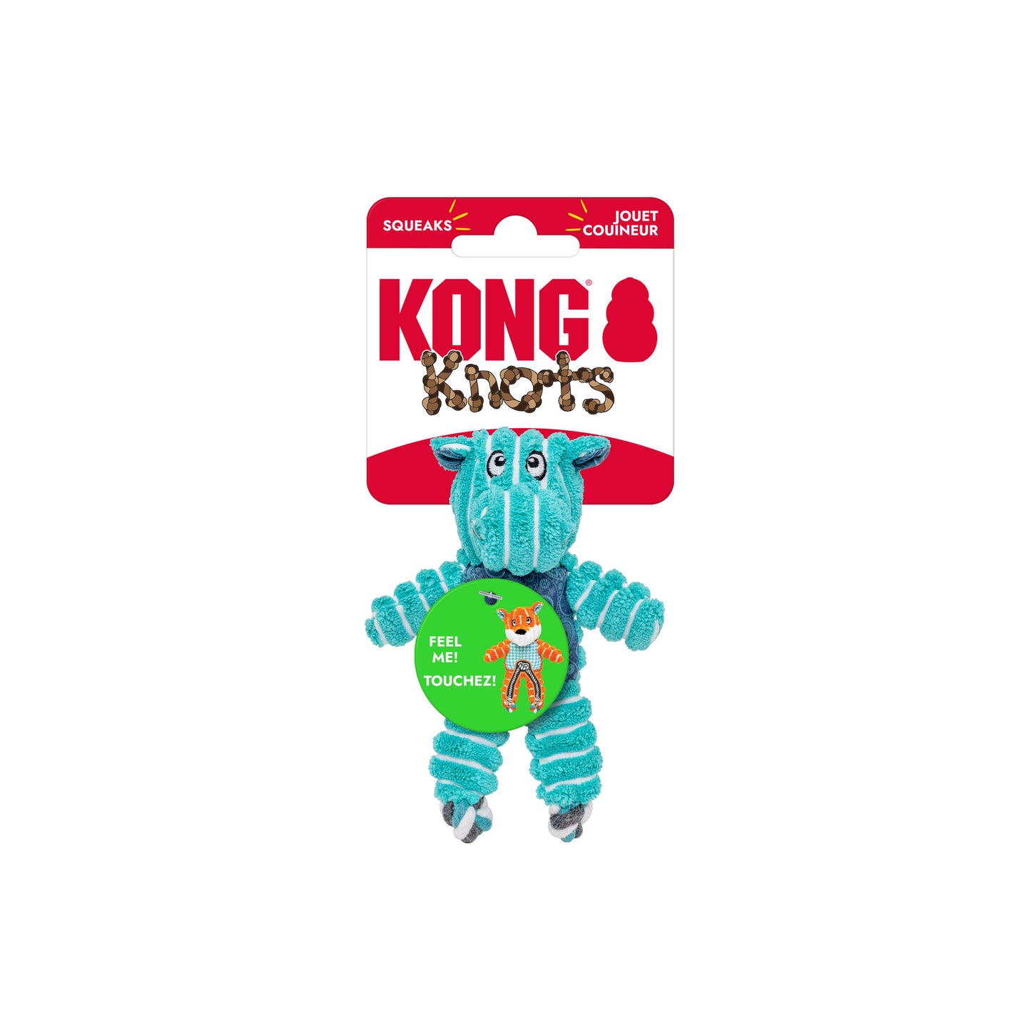 KONG Dog Toy Floppy Knots Hippo
