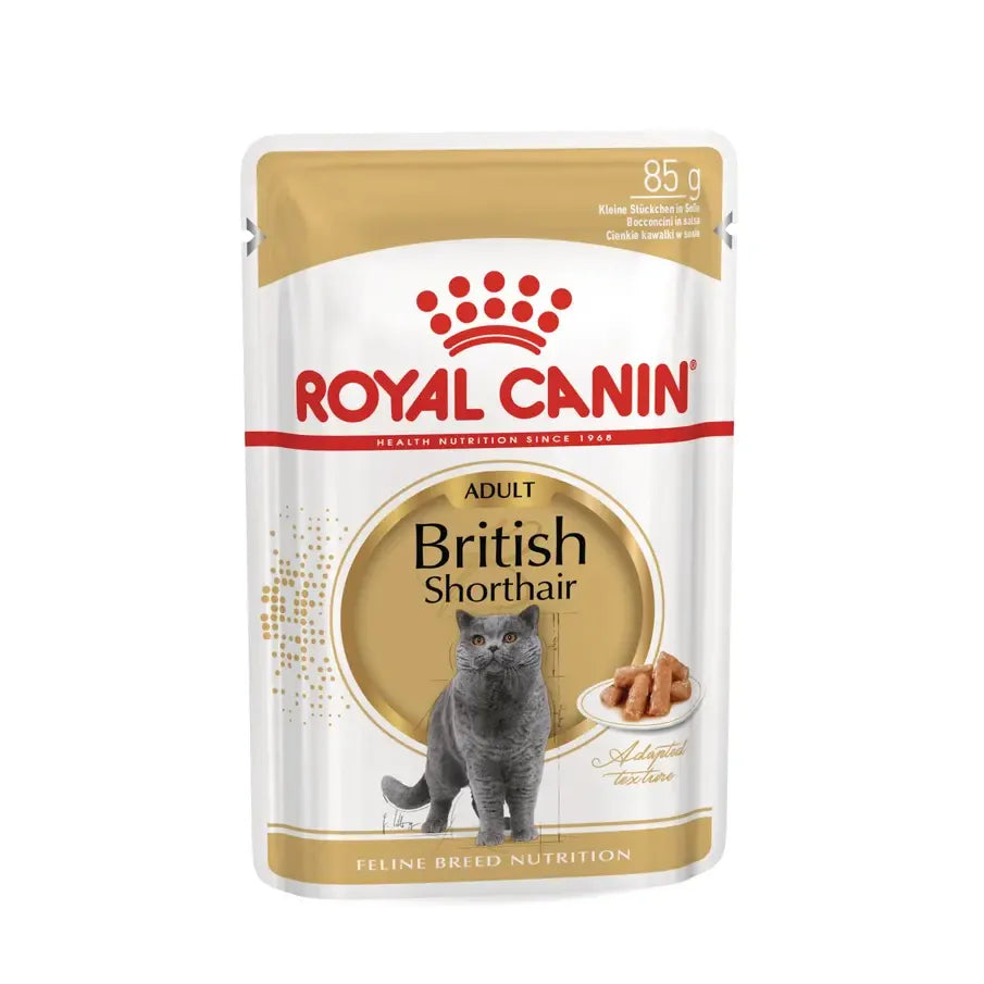 ROYAL CANIN British Shorthair Gravy Adult Wet Cat Food 85g x 12