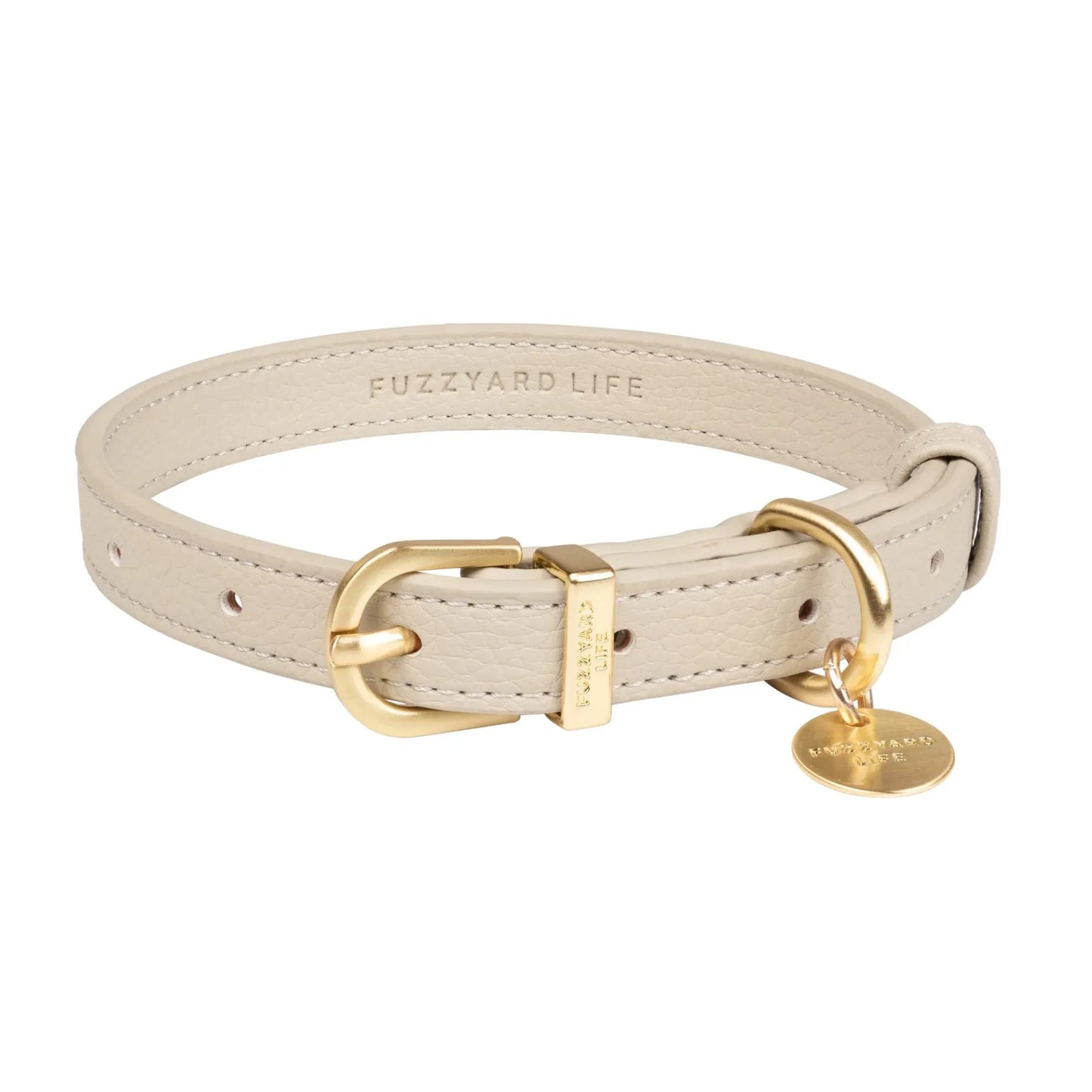 FuzzYard Life Atelier Dog Collar - Sandstone