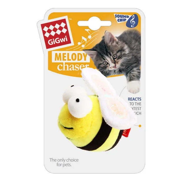 GiGwi Cat Toy - Melody Chaser Bee Motion Active