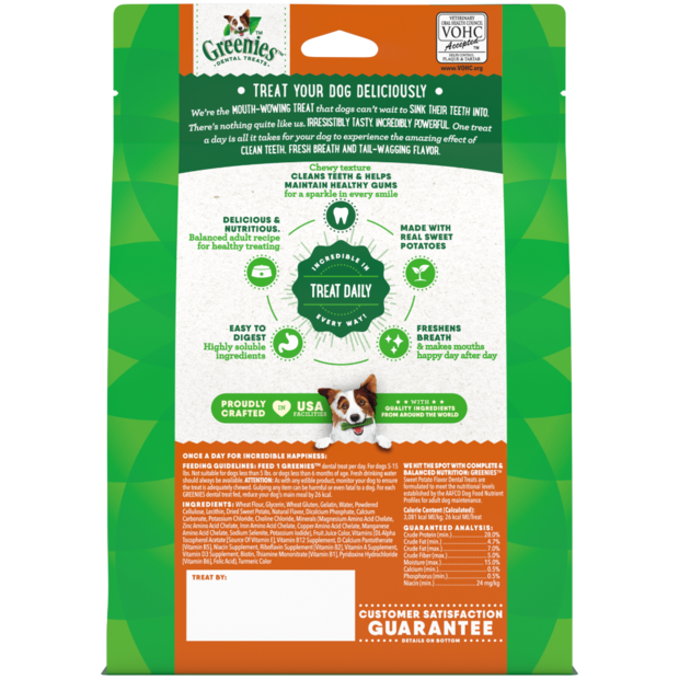 GREENIES Dental Dog Treats - Sweet Potato Flavoured