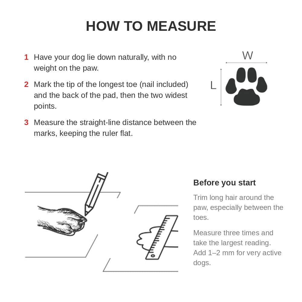 Jianbo 1 Pet Dog Hiking Shoes - 2 Shoes per Set